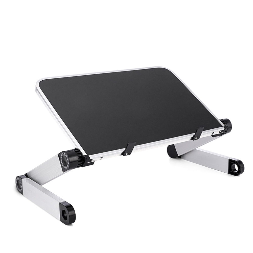 Portable adjustable laptop stand side view