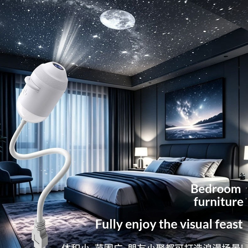 Galaxy projector night light for bedroom decor